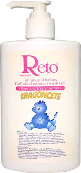 Reto 嬰幼兒金盞花燕麥洗髮沐浴露 pH5.5-6.5 無染香精, 1個, 250ml