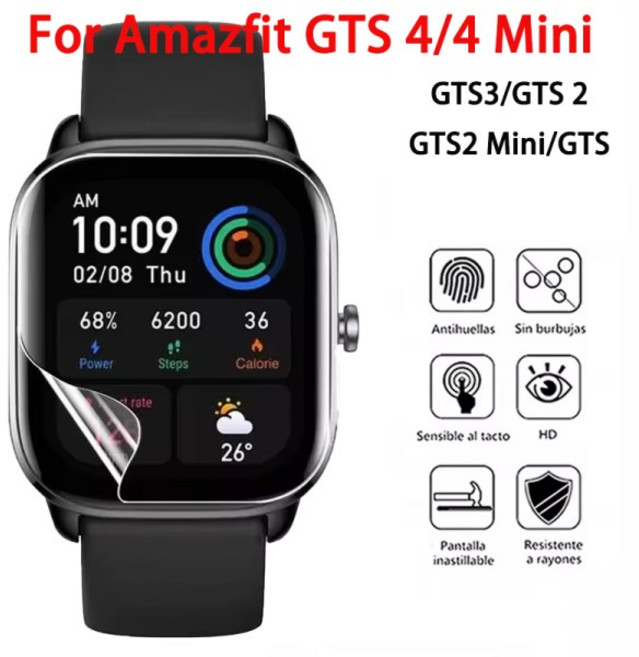 Amazfit GTS 4 3 2 용 보호 필름 Huami Mini 스크래치 방지 화면 투명 소프트 하이드로 겔, 01 시리즈 7 41MM, 01 For GTS 4 Mini