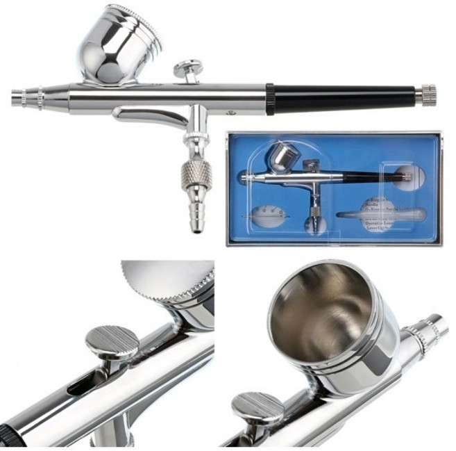 티앤디 에어브러시 세트 - 0.3mm 노즐 다목적 정밀 페인팅 도구 (미니 컴프레서 호환), 1개