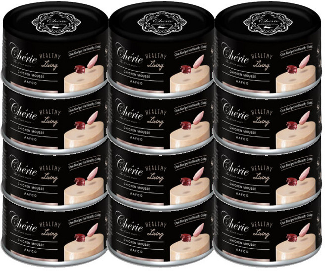 쉐리 블랙라벨 닭고기 무스캔 80g 고양이주식캔, 12개