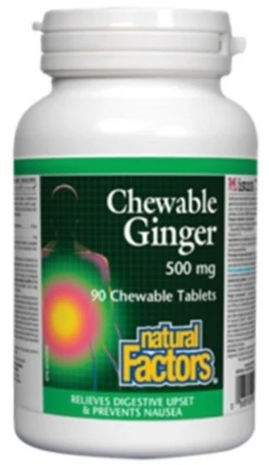 OA) 내추럴팩터스 츄어블 진저 500mg 90정 (Natural Factors Chewable Ginger), ONE COLOR, ONE SIZE, 1개 - 쿠팡