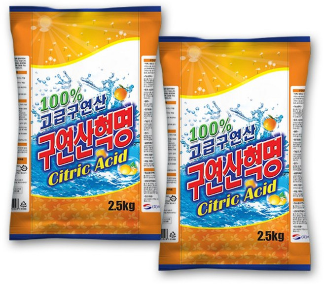 구연산혁명, 2.5kg, 2개