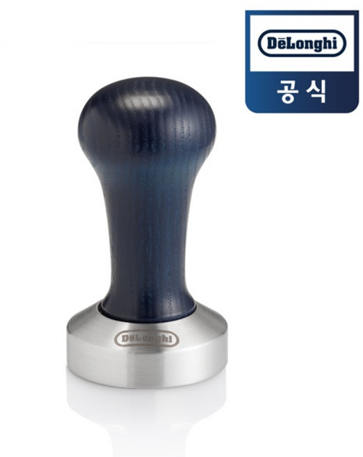 [드롱기] 우드 탬퍼 (드롱기 반자동 커피머신 스테인레스베이스 51mm), 1개