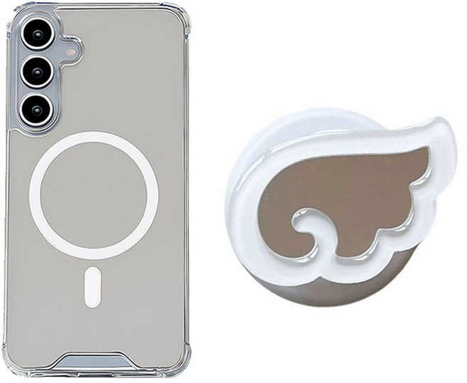 스노우 윙 미러 톡 그립 홀더 맥세이프 거울 범퍼 케이스