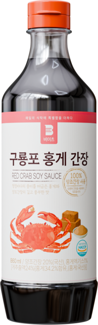 비이츠 구룡포 홍게간장 홍게 맛간장, 1개, 860ml