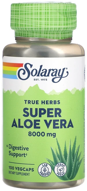 Solaray True Herbs 슈퍼 알로에베라 8000mg 베지 캡슐 100정, SolarayTrueHerbs슈퍼알로에베라8000mg베, 1개 - 쿠팡