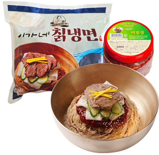 [이가네식품] 이재수명장 명인의 냉면 칡비빔냉면셋트5인분, 1세트, 1.5kg