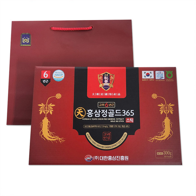 고려6년근 천 홍삼정골드365스틱 10g x 30ea, 30개