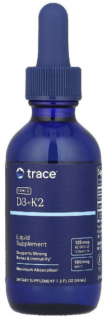 트레이스미네랄 아이오닉 Ionic D3 K2 비타민K2 메나퀴논 MK7 59ml, Trace Ionic 트레이스 아이오닉 D3 K2 59, 1개