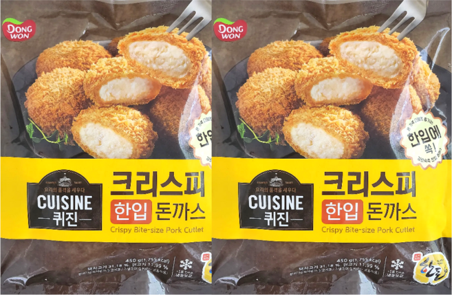 동원 퀴진 크리스피 한입돈까스, 450g, 2개
