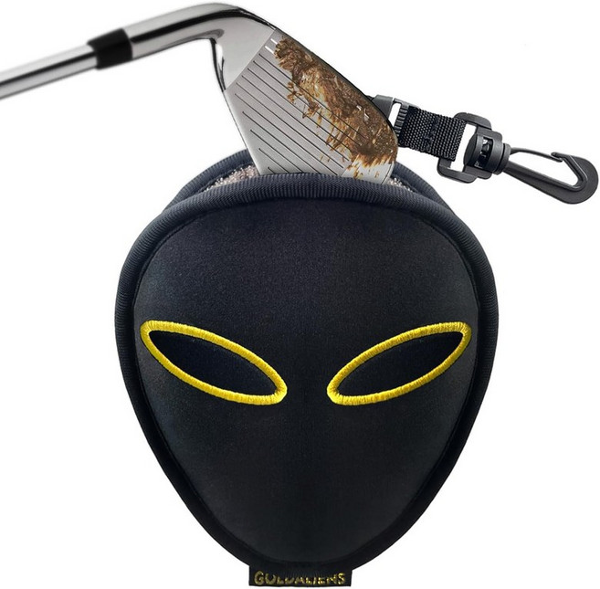 골프 클럽 클리너 볼 클리닝 백 오리지널 3겹 패브릭 방수 기술 Golfer의 궁극적인 그린 클린 스크럽 장비 액세서리 세탁기 세탁을 지원하는 탈착식 클립, Black, 블랙, 1개