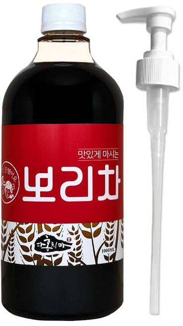 홍치마 대용량 국산 보리차 원액 액상 100%볶은보리 농축액 건강차 1000ml 다홍치마 (물병 X), 1L, 1개
