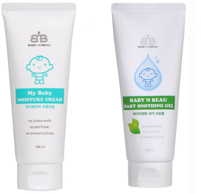 BNB 베이비앤뷰 뷰앤뷰 아기 수분크림180ml+수딩젤180ml, 1개