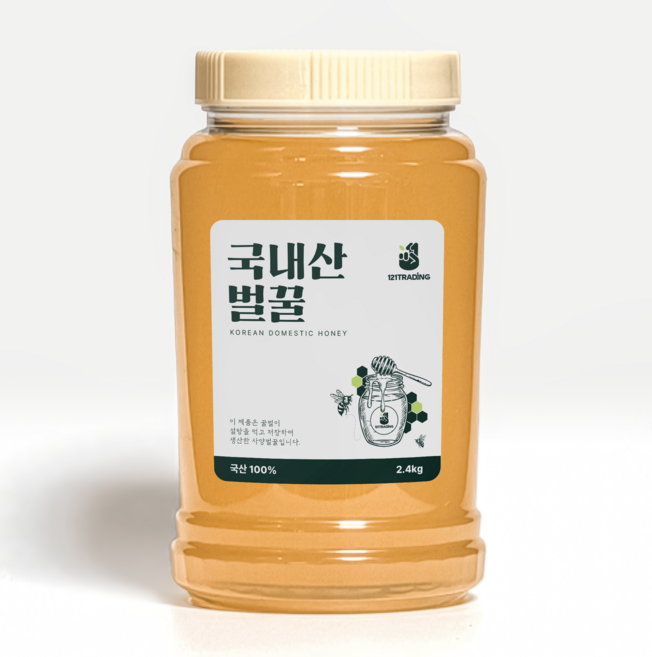 국내산 100% 사양꿀 대용량, 1개, 2.4kg