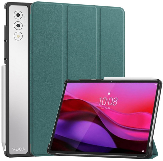 레노버 요가탭 플러스 AI 12.7 호환 케이스 북커버 패드 프로 Yoga Tab Plus Pad Pro AI TB-520FU 케이스나라, 연두, 1개