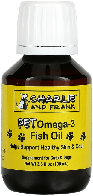 찰리앤프랭크 PET 오메가3 피쉬오일 고양이 강아지 100ml - 쿠팡