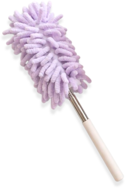길이조절이 가능한 차량용 먼지떨이 미니 털이개 실내청소, 1개, 퍼플