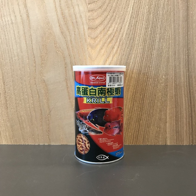 MR.AQUA 水族先生【高蛋白南極蝦 470ml】觀賞魚飼料，天然增色，提升免疫力, 1個