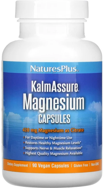 네이처스플러스 KalmAssure 마그네슘 140 mg 베지 캡슐 90정, 1개, 1개 - 쿠팡