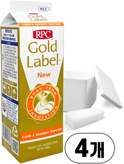 RPC 골드라벨 뉴 1030g, 1.03kg, 4개