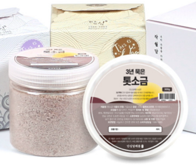 신안함초닷컴 [3년묵은신안천일염] 톳 가는 소금 - 300g (답례품 선물세트), 6개