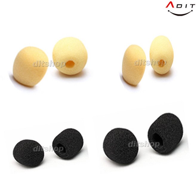 ADIT 헤드 마이크 커버 스폰지 핀 스펀지 솜 교체용 이어셋 무선 유선 마이크, BF0729