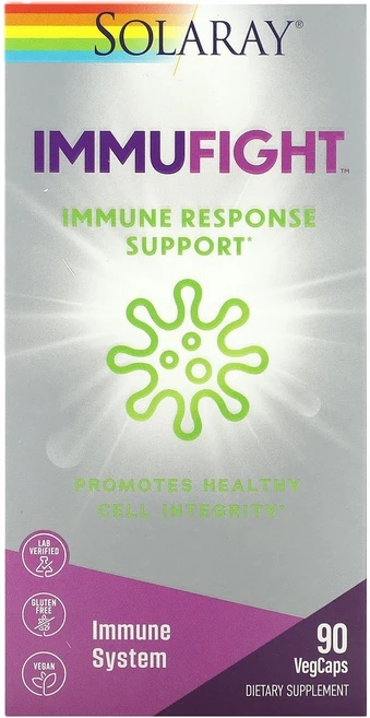 Solaray ImmuFight 면역 반응 지원 베지 캡슐 90정, SolarayImmuFight면역반응지원베지캡슐90정, 1개 - 쿠팡