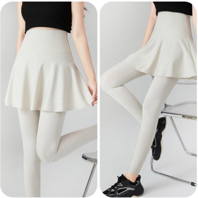 2024신상 데일리 요가 헬스 스포츠 다용도 하이웨스트 9부치마레깅스