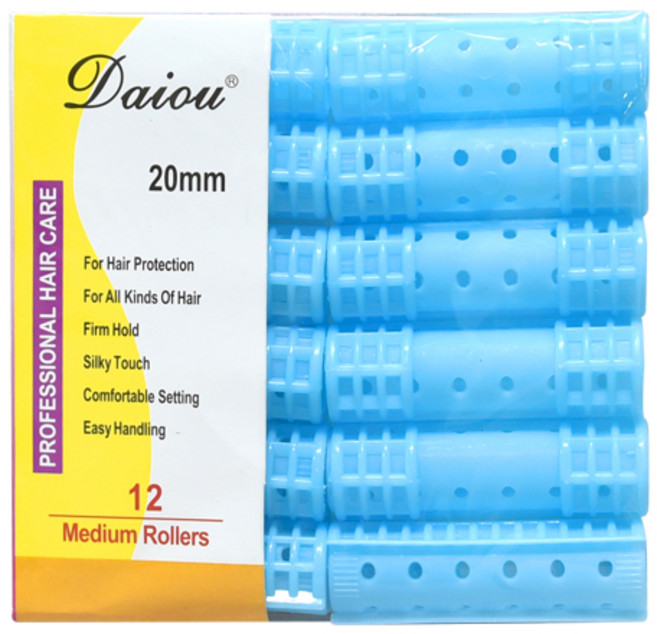 루시피 구르프 헤어롤 20mm 1세트 12개 (색상랜덤), 1개
