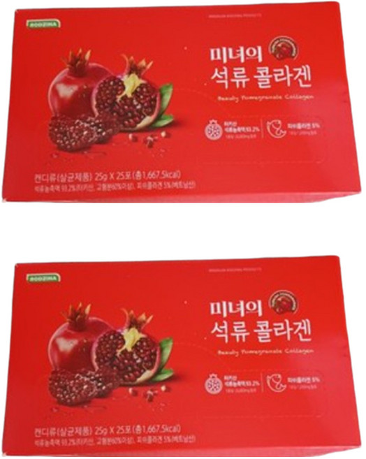 [로지나] 유지인 미녀의 석류 콜라겐, 25회분, 625g, 4개