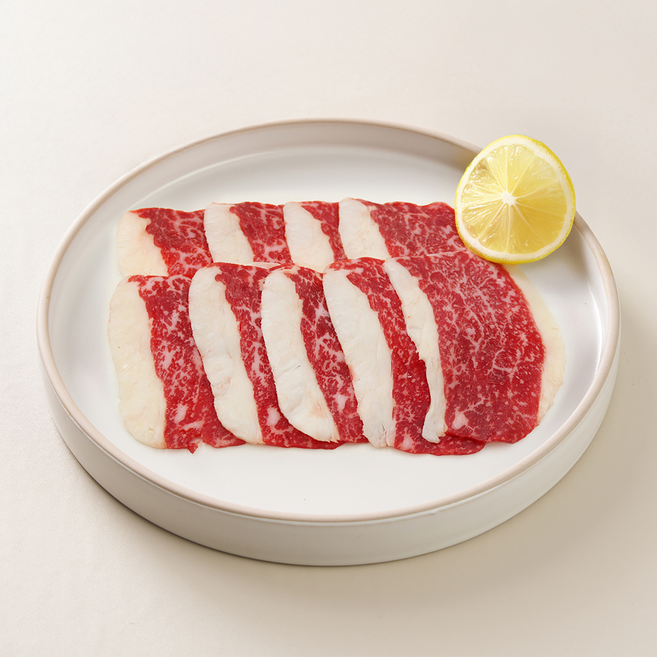 열광한우 2등급 한우 차돌박이 구이용 200g (냉장), 1개