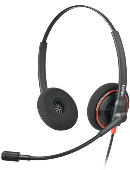 콜센터 상담용 전화 헤드셋 텔레그로 HD60 양귀형 양쪽형 양방향 듀얼 모임스톤 헤드폰 시스코 아바야 플랜트로닉스 자브라 다산일렉트론 프리메이트 상담원 상담사 업무용, RJ9(수화기단자형)-블루