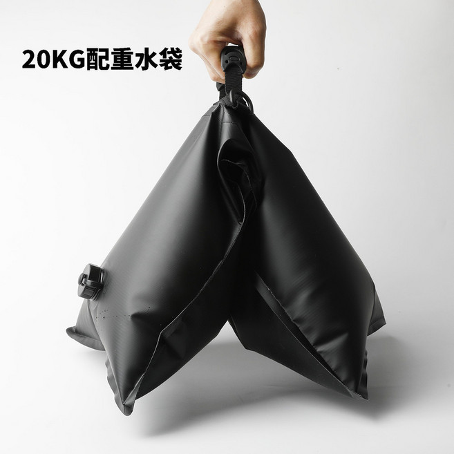 配重水袋 8KG/20KG兩款 PVC夾網布手提 支架帳篷抗風固定, 黑色