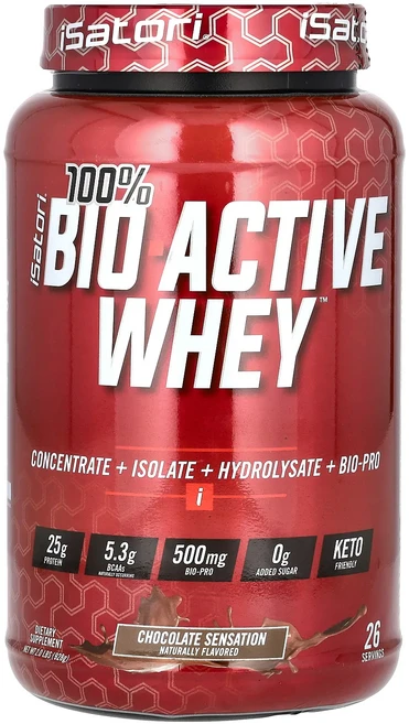 새해 건강을 선물하세요 Isatori 100% 바이오 액티브 유청 초콜릿 센세이션 928g(2lbs) 특별관리진행, 1, 928g - 쿠팡