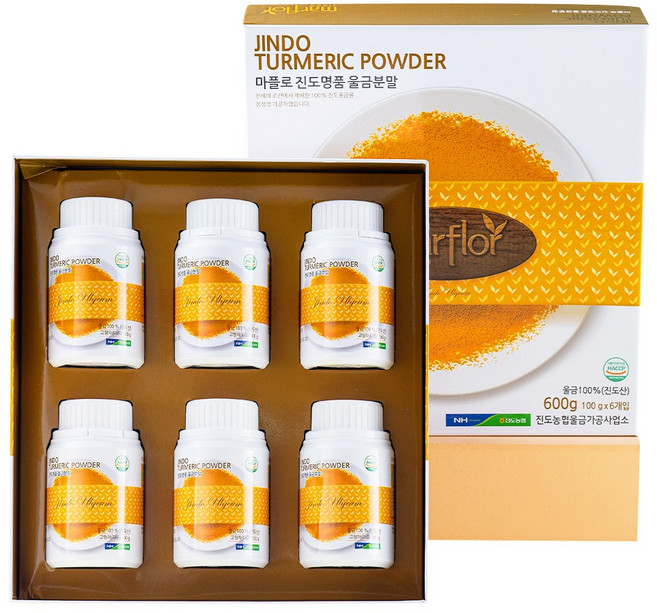 진도농협 국내산 울금분말, 6개, 100g