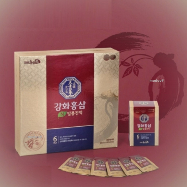 진한 홍삼진액 6년근 강화홍삼 20ml 30포 기억력개선 항산화 도움