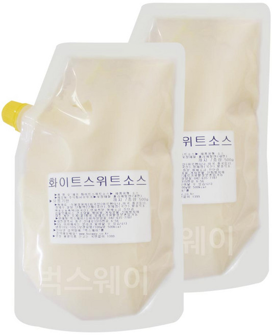 오뚜기 화이트 스위트소스 500g (프랜차이즈 햄버거소스), 2개