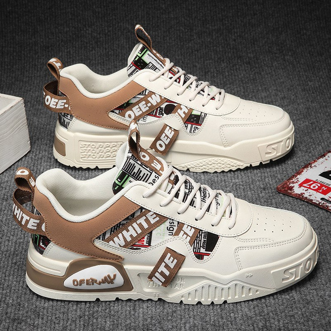 POMTOR 남성 패션 운동화 스니커즈 캐주얼 키높이 신발