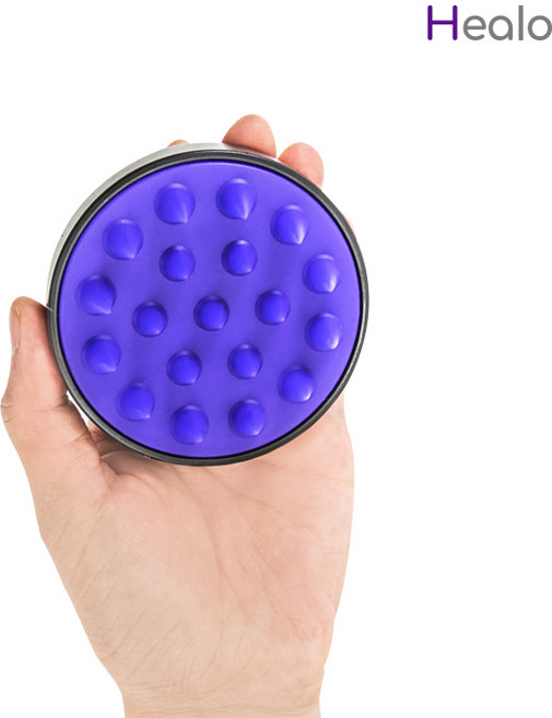 힐로 두피 클린 샴푸브러쉬 두피스케일링 의료용실리콘, 1개, 퍼플