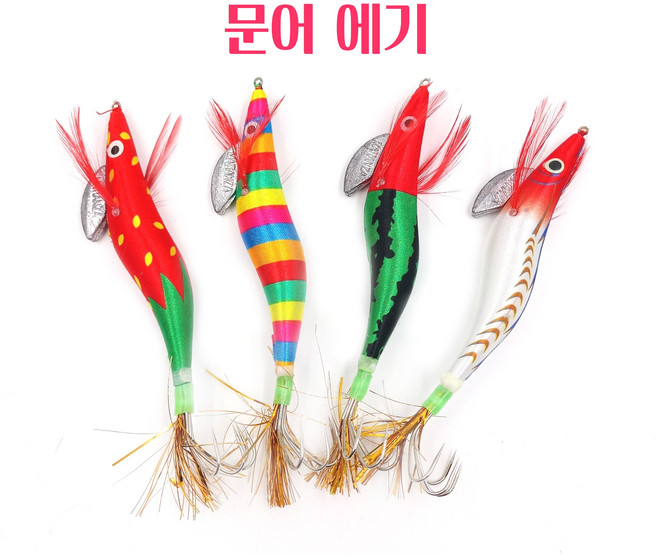 연피싱 다잡아 문어 전용에기 3.5호, 색동, 1개