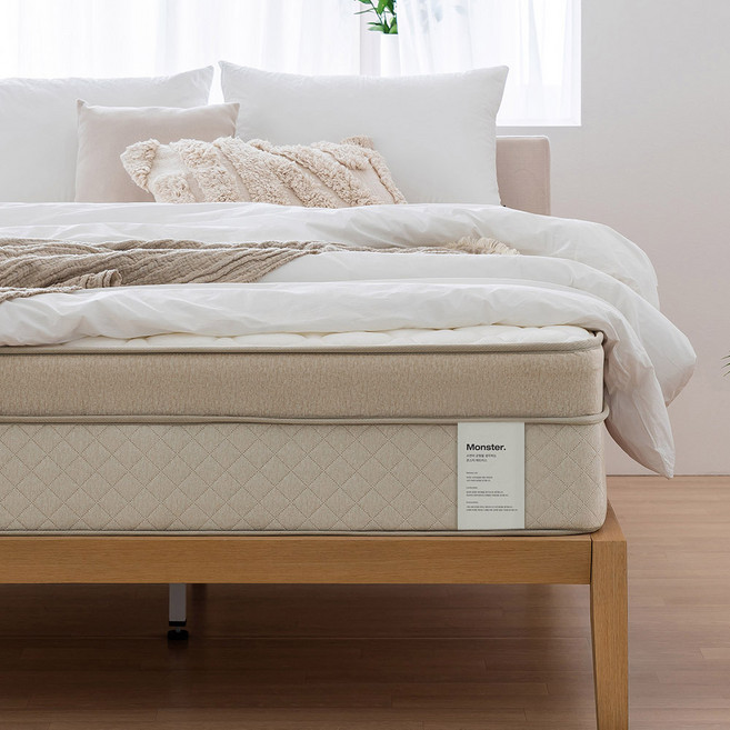 레이디가구 몬스터 뉴필로우탑 120T 고밀도 침대 매트리스 슈퍼싱글 SS, 32cm
