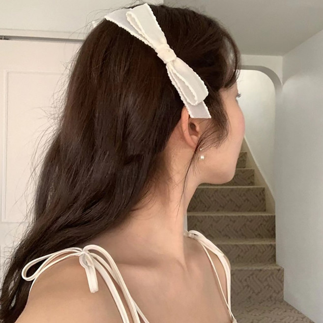 엘블랑꼬 라일리 리본 헤어핀 셀프웨딩 헤어 악세사리 2P