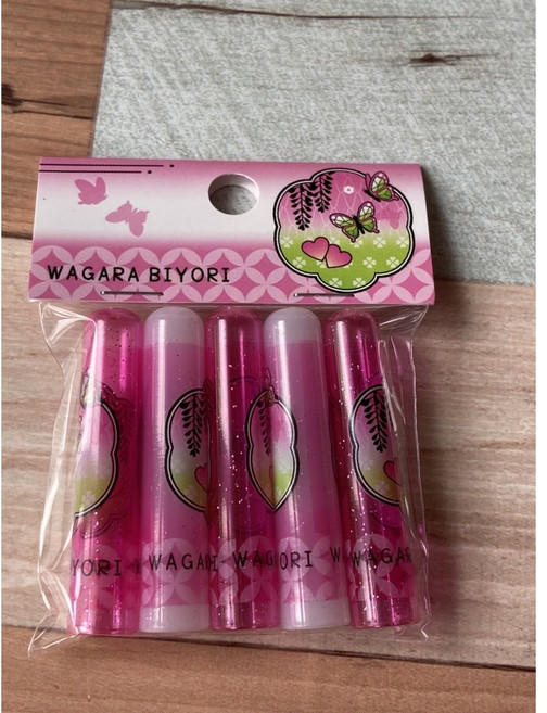 WAGARA BIYORI 和風鉛筆增長器 輔助器, 1個, 1.筆蓋-粉1, 粉, 筆蓋