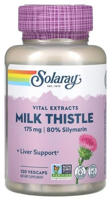 솔라레이 바이탈 추출물 밀크씨슬 175mg, 1개, 120정 - 쿠팡