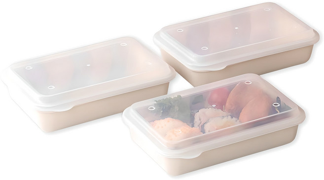 아띠홈 밀프렙 도시락, 크림, 3개