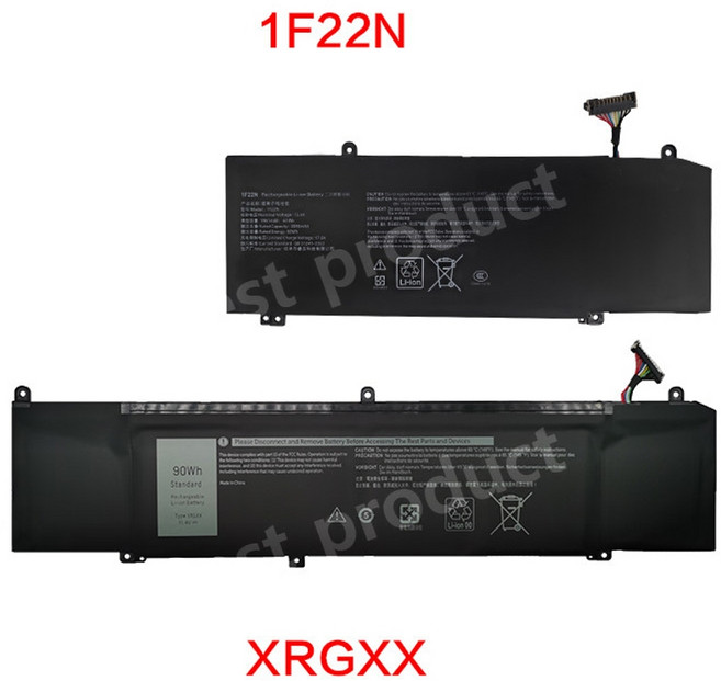 DELL Alienware 호환 배터리 M15 M17 R1 P79F G5 5590 1F22N XRGXX, XRGXX 90Wh