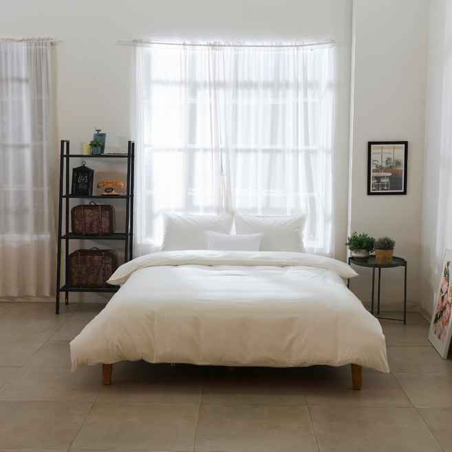 자체제작 80수 400T 렌징모달 이불커버 광폭 고밀도, OFF WHITE