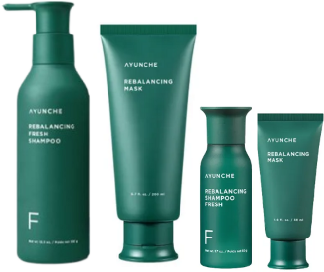 리밸런싱 프레시 스칼프 케어 (샴푸 350g + 마스크 200ml + 미니키트) 1세트, 1개