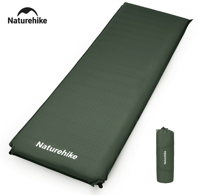 2025 새로운 캠핑 셀프 에어 매트리스 10CM THI EN SPLICABLE 더블 슬리핑 침대 접이식 하이킹 팽창, No Pillow 1, 1개