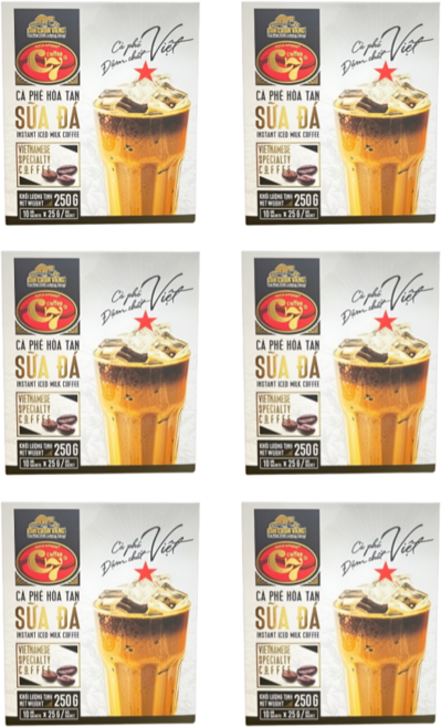 C7 아이스 밀크 인스턴트 커피 - C7 Coffee milk, 25g, 6개, 10개입